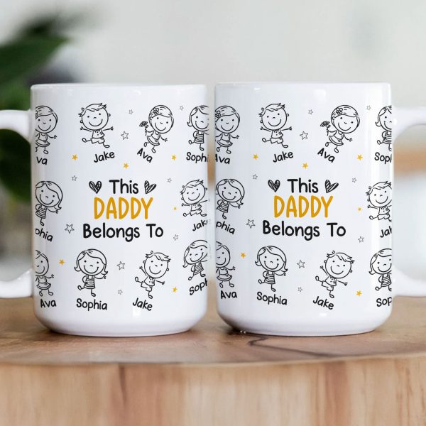This Dad Mom Belongs To - Personalized Mug This Dad Mom Belongs To - Personalized Mug