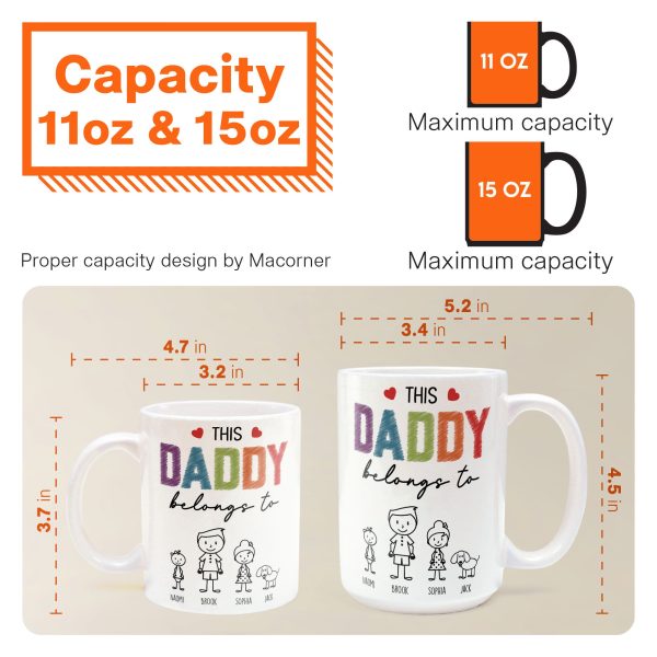 This Daddy Belongs To - Personalized Mug This Daddy Belongs To - Personalized Mug