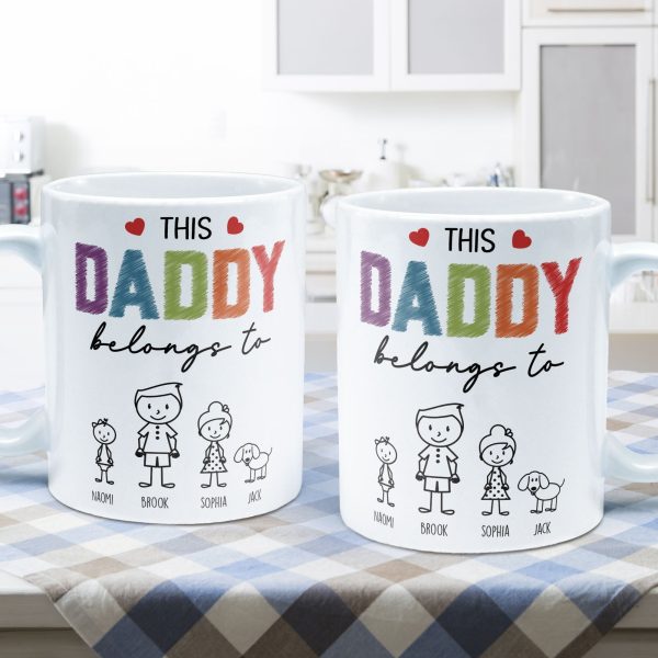 This Daddy Belongs To - Personalized Mug This Daddy Belongs To - Personalized Mug