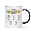 This Grandma Belongs To Drawing Personalized Mug