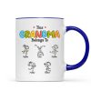 This Grandma Belongs To Drawing Personalized Mug