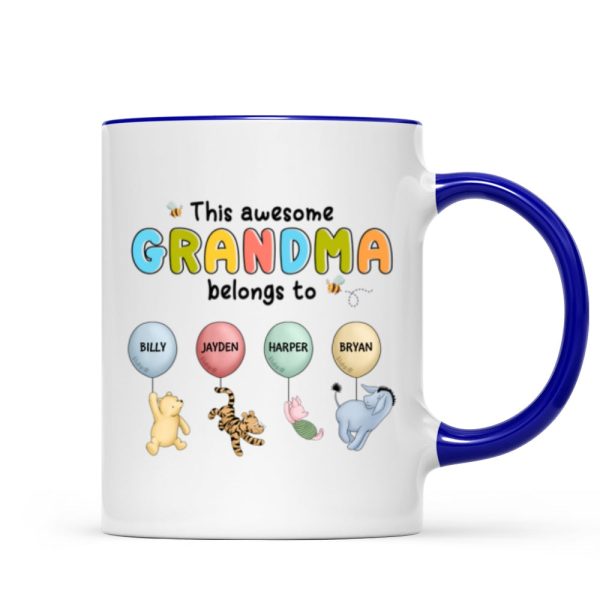This Grandma Mom Belongs To Cute Characters Personalized Mug This Grandma Mom Belongs To Cute Characters Personalized Mug