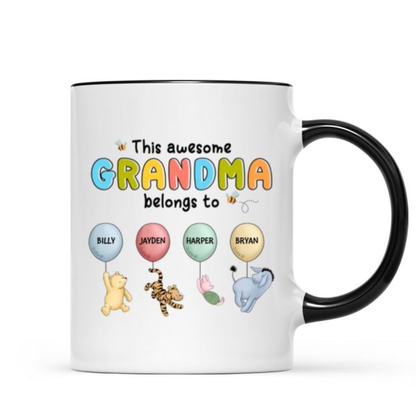 This Grandma Mom Belongs To Cute Characters Personalized Mug This Grandma Mom Belongs To Cute Characters Personalized Mug