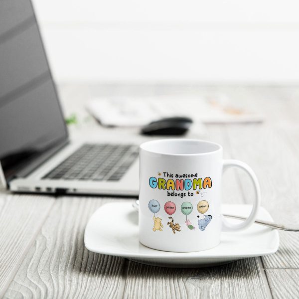 This Grandma Mom Belongs To Cute Characters Personalized Mug This Grandma Mom Belongs To Cute Characters Personalized Mug