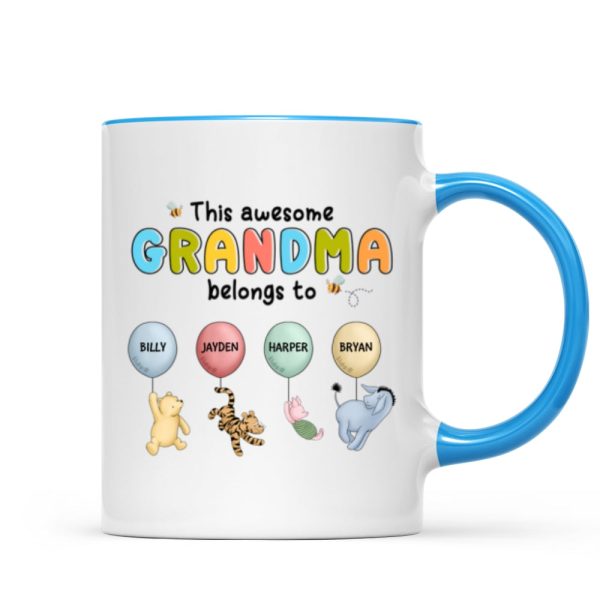 This Grandma Mom Belongs To Cute Characters Personalized Mug This Grandma Mom Belongs To Cute Characters Personalized Mug