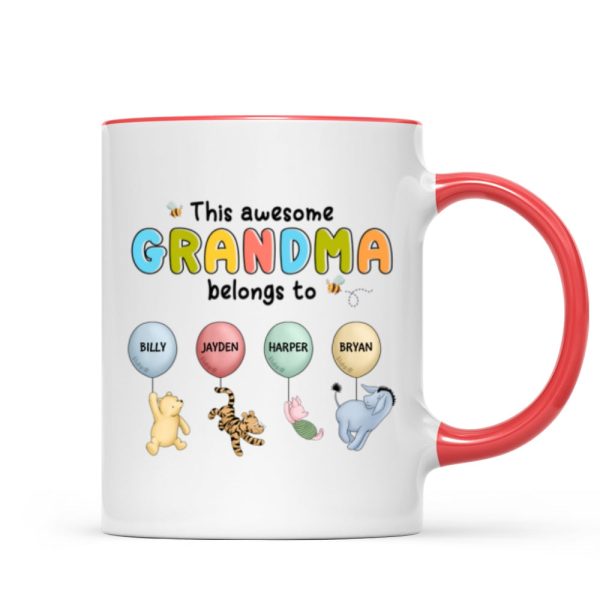 This Grandma Mom Belongs To Cute Characters Personalized Mug This Grandma Mom Belongs To Cute Characters Personalized Mug