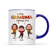 This Grandma Mom Belongs To Fall Season Personalized Mug