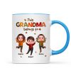 This Grandma Mom Belongs To Fall Season Personalized Mug