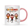 This Grandma Mom Belongs To Fall Season Personalized Mug