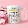 This Grandpa Belongs To Personalized White Ceramic Mug with Grandkids' Names, Cute Gift for Grandfather This Grandpa Belongs To Personalized White Ceramic Mug with Grandkids' Names, Cute Gift for Grandfather