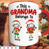 This Grandpa Grandma Belongs To Christmas Kid Stick Figures - Personalized Accent Mug This Grandpa Grandma Belongs To Christmas Kid Stick Figures - Personalized Accent Mug