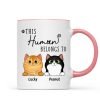 This Human Belongs To Fluffy Cats Personalized Mug This Human Belongs To Fluffy Cats Personalized Mug