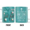 This Is What An Awesome Dentist Looks Like, Arrow and Text - Personalized Custom Coffee Mug - GRAD312_MG This Is What An Awesome Dentist Looks Like, Arrow and Text - Personalized Custom Coffee Mug - GRAD312_MG