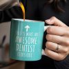 This Is What An Awesome Dentist Looks Like, Arrow and Text - Personalized Custom Coffee Mug - GRAD312_MG This Is What An Awesome Dentist Looks Like, Arrow and Text - Personalized Custom Coffee Mug - GRAD312_MG