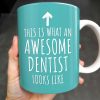 This Is What An Awesome Dentist Looks Like, Arrow and Text - Personalized Custom Coffee Mug - GRAD312_MG This Is What An Awesome Dentist Looks Like, Arrow and Text - Personalized Custom Coffee Mug - GRAD312_MG