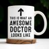 This Is What An Awesome Doctor Looks Like, Medical Coat and Stethoscope - Personalized Custom Coffee Mug - DOC010_MG This Is What An Awesome Doctor Looks Like, Medical Coat and Stethoscope - Personalized Custom Coffee Mug - DOC010_MG