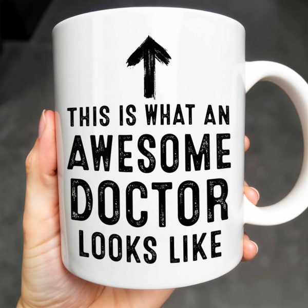 This Is What An Awesome Doctor Looks Like, Medical Coat and Stethoscope - Personalized Custom Coffee Mug - DOC010_MG This Is What An Awesome Doctor Looks Like, Medical Coat and Stethoscope - Personalized Custom Coffee Mug - DOC010_MG