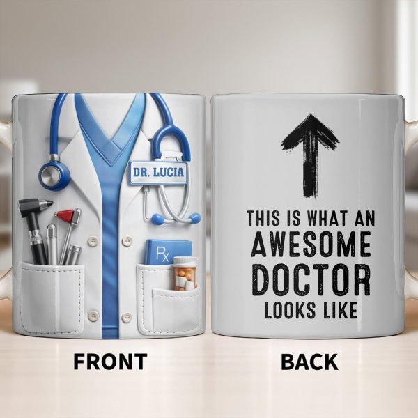 This Is What An Awesome Doctor Looks Like Stethoscope Design - Personalized Custom Coffee Mug - DOC097_MG This Is What An Awesome Doctor Looks Like Stethoscope Design - Personalized Custom Coffee Mug - DOC097_MG