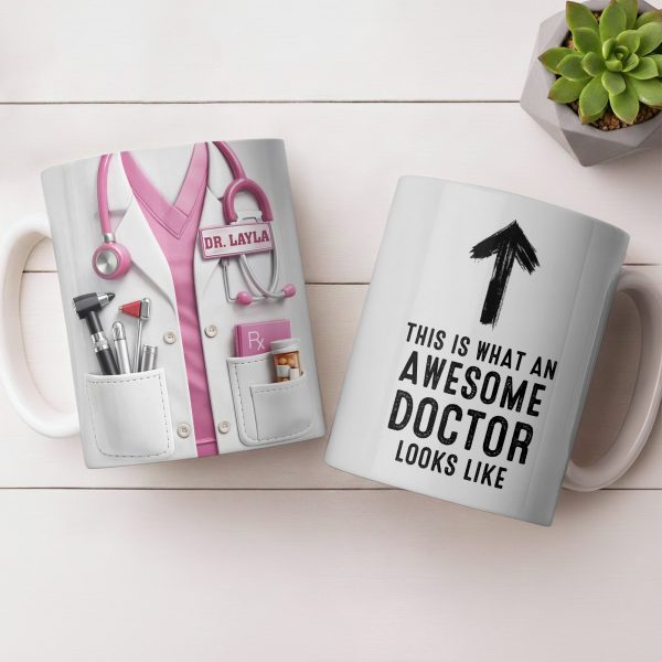 This Is What An Awesome Doctor Looks Like Stethoscope Design - Personalized Custom Coffee Mug - DOC097_MG This Is What An Awesome Doctor Looks Like Stethoscope Design - Personalized Custom Coffee Mug - DOC097_MG