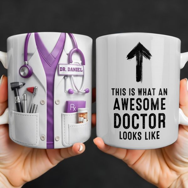 This Is What An Awesome Doctor Looks Like Stethoscope Design - Personalized Custom Coffee Mug - DOC097_MG This Is What An Awesome Doctor Looks Like Stethoscope Design - Personalized Custom Coffee Mug - DOC097_MG