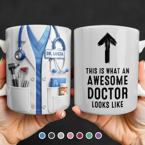 This Is What An Awesome Doctor Looks Like Stethoscope Design - Personalized Custom Coffee Mug - DOC097_MG This Is What An Awesome Doctor Looks Like Stethoscope Design - Personalized Custom Coffee Mug - DOC097_MG