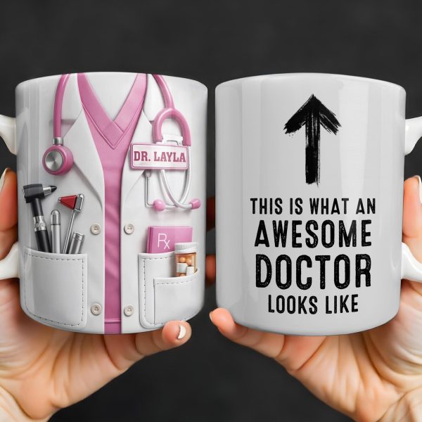 This Is What An Awesome Doctor Looks Like Stethoscope Design - Personalized Custom Coffee Mug - DOC097_MG This Is What An Awesome Doctor Looks Like Stethoscope Design - Personalized Custom Coffee Mug - DOC097_MG