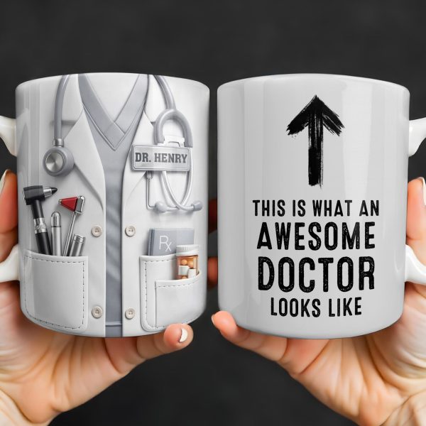 This Is What An Awesome Doctor Looks Like Stethoscope Design - Personalized Custom Coffee Mug - DOC097_MG This Is What An Awesome Doctor Looks Like Stethoscope Design - Personalized Custom Coffee Mug - DOC097_MG