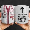 This Is What An Awesome Doctor Looks Like Stethoscope Design - Personalized Custom Coffee Mug - DOC097_MG This Is What An Awesome Doctor Looks Like Stethoscope Design - Personalized Custom Coffee Mug - DOC097_MG