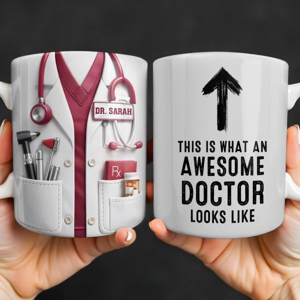 This Is What An Awesome Doctor Looks Like Stethoscope Design - Personalized Custom Coffee Mug - DOC097_MG This Is What An Awesome Doctor Looks Like Stethoscope Design - Personalized Custom Coffee Mug - DOC097_MG