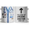 This Is What An Awesome Doctor Looks Like Stethoscope Design - Personalized Custom Coffee Mug - DOC097_MG This Is What An Awesome Doctor Looks Like Stethoscope Design - Personalized Custom Coffee Mug - DOC097_MG