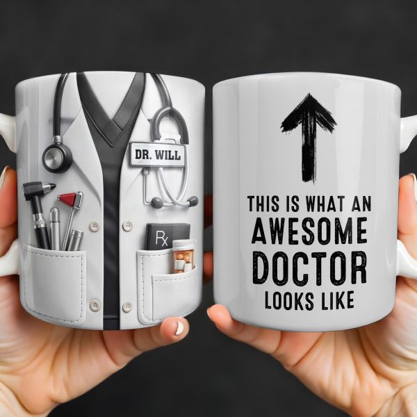 This Is What An Awesome Doctor Looks Like Stethoscope Design - Personalized Custom Coffee Mug - DOC097_MG This Is What An Awesome Doctor Looks Like Stethoscope Design - Personalized Custom Coffee Mug - DOC097_MG