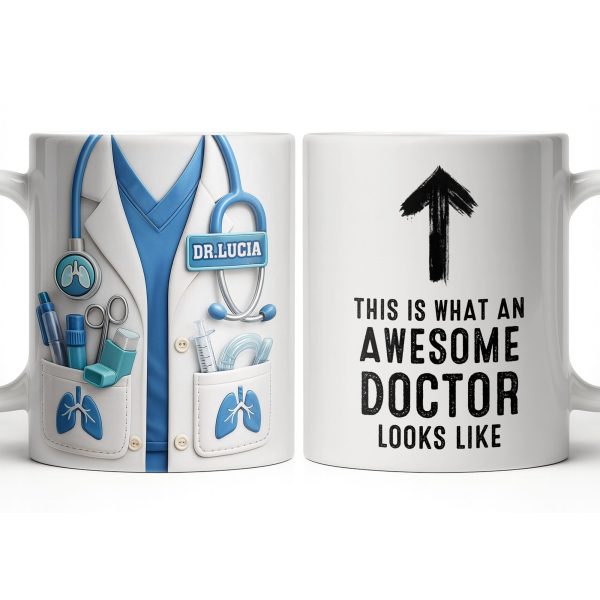 This Is What An Awesome Doctor Looks Like Stethoscope Mug - Personalized Custom Coffee Mug - DOC091_MG This Is What An Awesome Doctor Looks Like Stethoscope Mug - Personalized Custom Coffee Mug - DOC091_MG