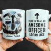 This Is What An Awesome Officer Looks Like, Arrow - Personalized Custom Coffee Mug - GRAD293_MG This Is What An Awesome Officer Looks Like, Arrow - Personalized Custom Coffee Mug - GRAD293_MG