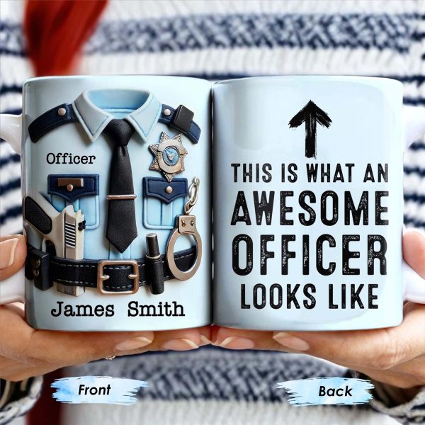 This Is What An Awesome Officer Looks Like, Arrow - Personalized Custom Coffee Mug - GRAD293_MG This Is What An Awesome Officer Looks Like, Arrow - Personalized Custom Coffee Mug - GRAD293_MG