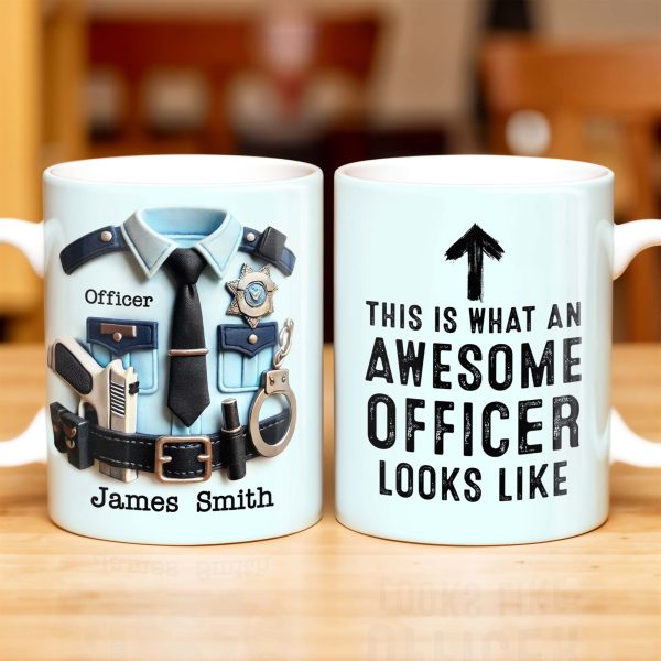 This Is What An Awesome Officer Looks Like, Arrow - Personalized Custom Coffee Mug - GRAD293_MG This Is What An Awesome Officer Looks Like, Arrow - Personalized Custom Coffee Mug - GRAD293_MG