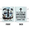 This Is What An Awesome Officer Looks Like, Arrow - Personalized Custom Coffee Mug - GRAD293_MG This Is What An Awesome Officer Looks Like, Arrow - Personalized Custom Coffee Mug - GRAD293_MG