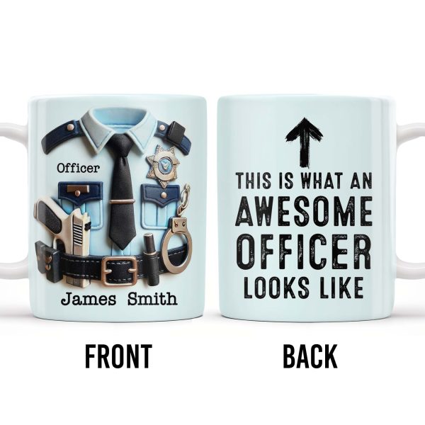 This Is What An Awesome Officer Looks Like, Arrow - Personalized Custom Coffee Mug - GRAD293_MG This Is What An Awesome Officer Looks Like, Arrow - Personalized Custom Coffee Mug - GRAD293_MG