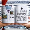 This Is What An Awesome Pharmacist Looks Like, Pharmacy Tools And Text - Personalized Custom Coffee Mug - GRAD308_MG This Is What An Awesome Pharmacist Looks Like, Pharmacy Tools And Text - Personalized Custom Coffee Mug - GRAD308_MG