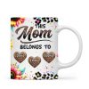 This Mom Belongs To Colorful Glitter Personalized Mug