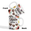 This Mom Belongs To Colorful Glitter Personalized Mug