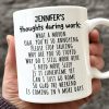 Thoughts During Work - Coworker Personalized Custom Mug - Christmas Gift For Coworkers, Work Friends, Colleagues Thoughts During Work - Coworker Personalized Custom Mug - Christmas Gift For Coworkers, Work Friends, Colleagues