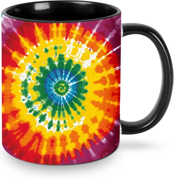 Tie Dye Coffee Mug Funny Ceramic Mug, Novelty Gift Idea for Friends Coworkers, Cool Coffee Cup for Home Office Kitchen Decor Tie Dye Coffee Mug Funny Ceramic Mug, Novelty Gift Idea for Friends Coworkers, Cool Coffee Cup for Home Office Kitchen Decor