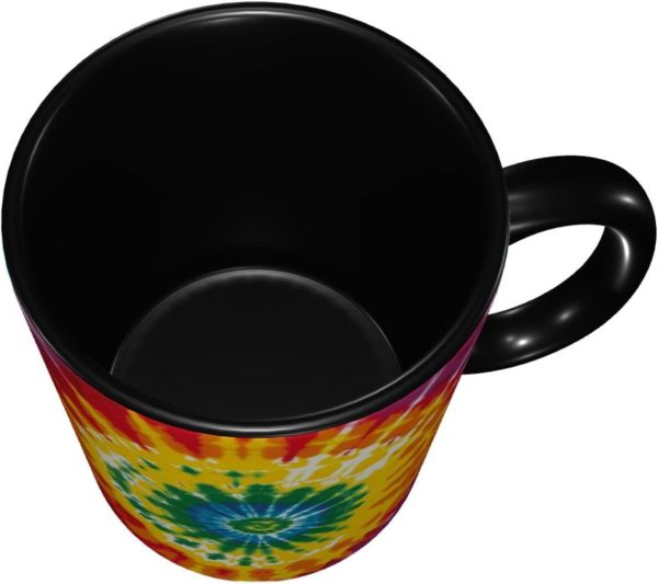 Tie Dye Coffee Mug Funny Ceramic Mug, Novelty Gift Idea for Friends Coworkers, Cool Coffee Cup for Home Office Kitchen Decor Tie Dye Coffee Mug Funny Ceramic Mug, Novelty Gift Idea for Friends Coworkers, Cool Coffee Cup for Home Office Kitchen Decor