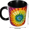 Tie Dye Coffee Mug Funny Ceramic Mug, Novelty Gift Idea for Friends Coworkers, Cool Coffee Cup for Home Office Kitchen Decor Tie Dye Coffee Mug Funny Ceramic Mug, Novelty Gift Idea for Friends Coworkers, Cool Coffee Cup for Home Office Kitchen Decor