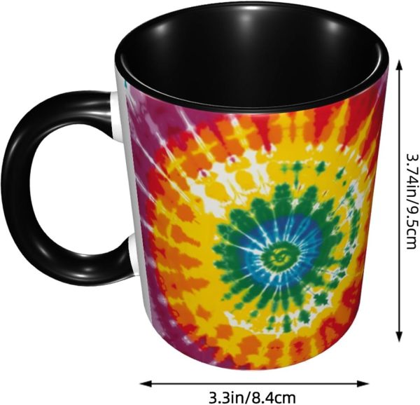 Tie Dye Coffee Mug Funny Ceramic Mug, Novelty Gift Idea for Friends Coworkers, Cool Coffee Cup for Home Office Kitchen Decor Tie Dye Coffee Mug Funny Ceramic Mug, Novelty Gift Idea for Friends Coworkers, Cool Coffee Cup for Home Office Kitchen Decor