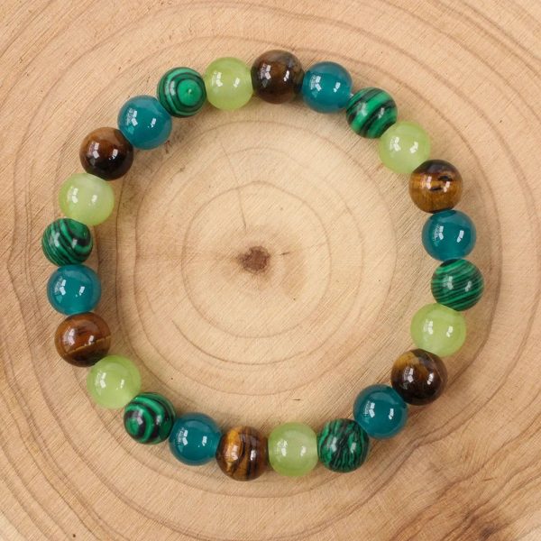 Tiger Eye Natural Stone Beaded Bracelet Tiger Eye Natural Stone Beaded Bracelet