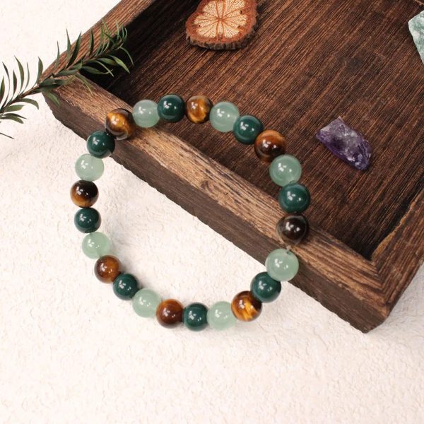 Tiger Eye Natural Stone Beaded Bracelet Tiger Eye Natural Stone Beaded Bracelet