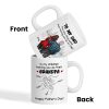To Dad My Children Having You As Their Grandpa Fist Bump Personalized Mug, Gift For Dad