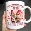 To Gnome You Is To Love You With Cute Gnomes - Personalized Custom Coffee Mug - CPL323_MG