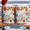 To Mom, Love Grows Here, Hands, Heart and Flowers - Personalized Custom Coffee Mug - CPL377_MG To Mom, Love Grows Here, Hands, Heart and Flowers - Personalized Custom Coffee Mug - CPL377_MG